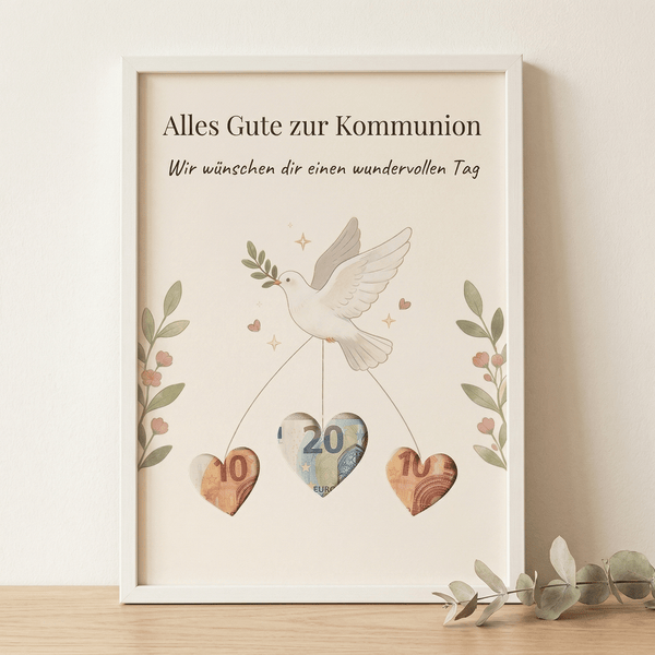 Wunscherfüller Kommunion Taube