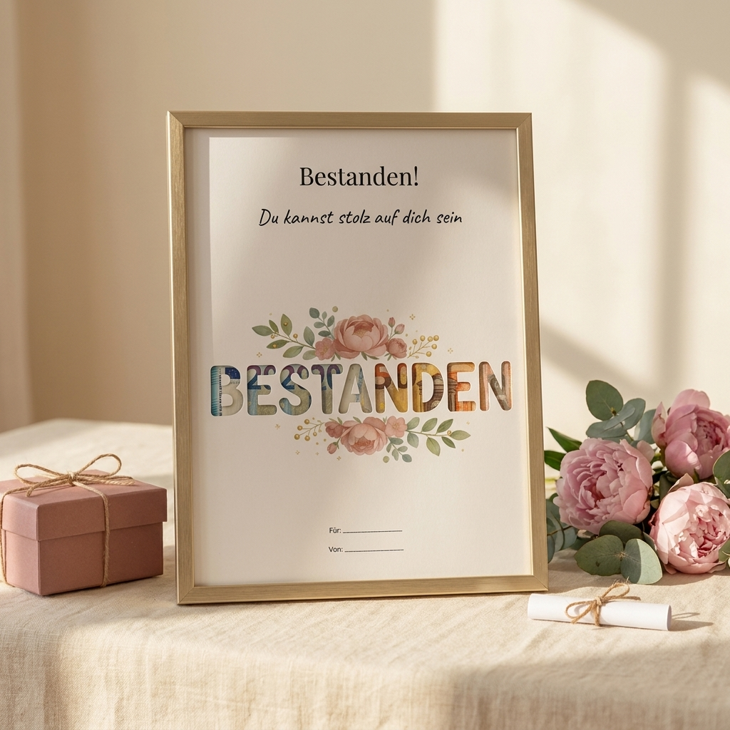 Wunscherfüller-Set "Bestanden!" Stolz auf dich · 3er Bundle (für Prüfung, Führerschein, Abschluss)
