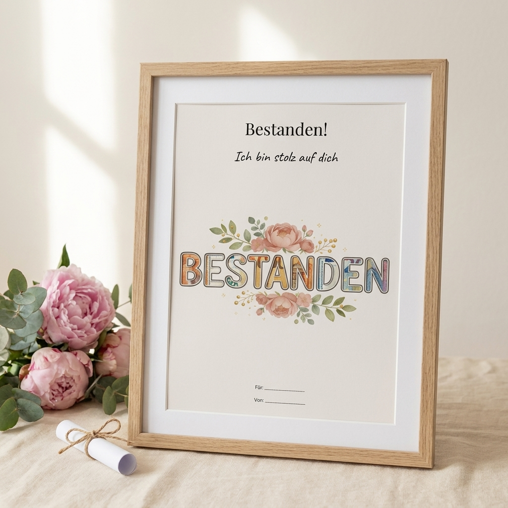 Wunscherfüller-Set "Bestanden!" Stolz auf dich · 3er Bundle (für Prüfung, Führerschein, Abschluss)