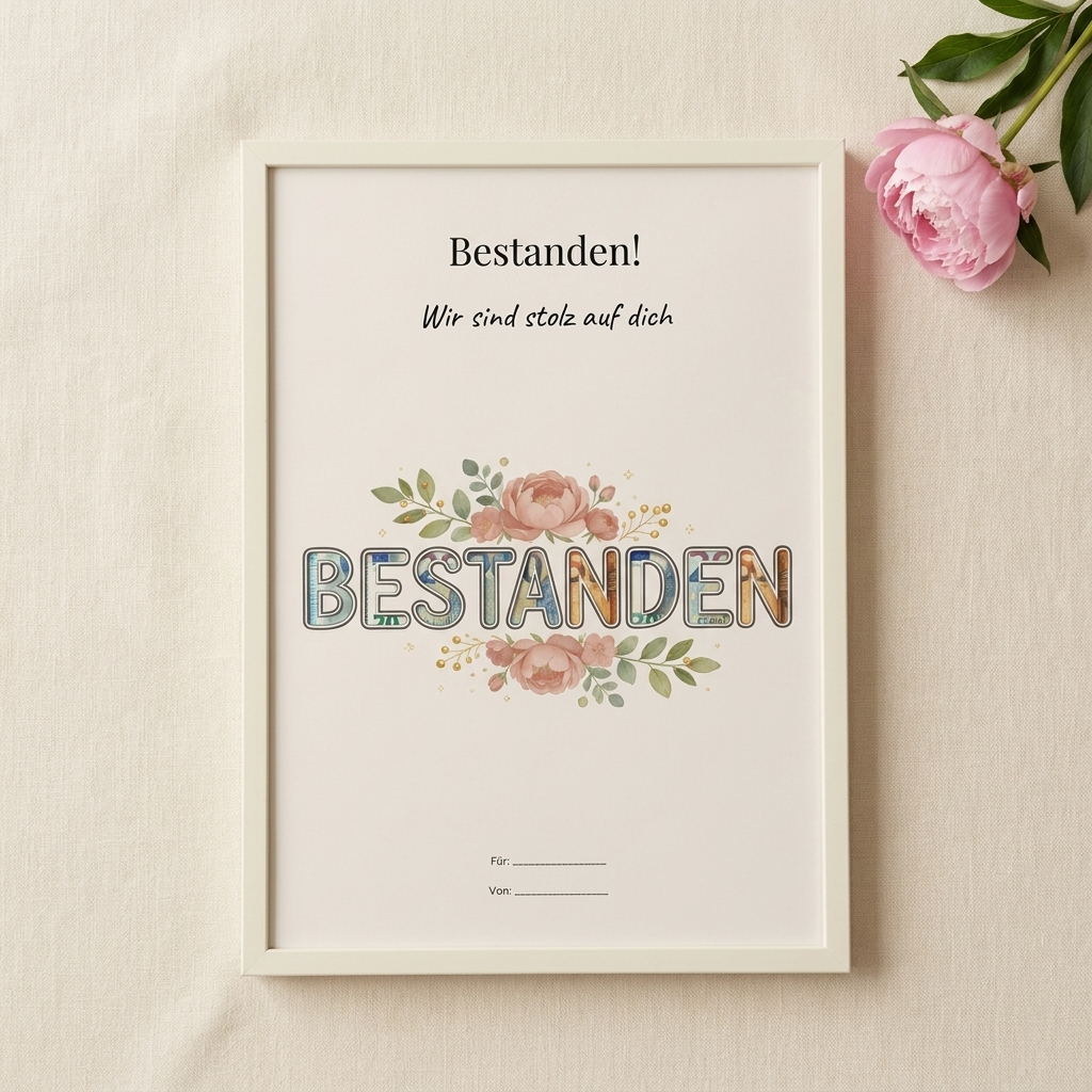 Wunscherfüller-Set "Bestanden!" Stolz auf dich · 3er Bundle (für Prüfung, Führerschein, Abschluss)