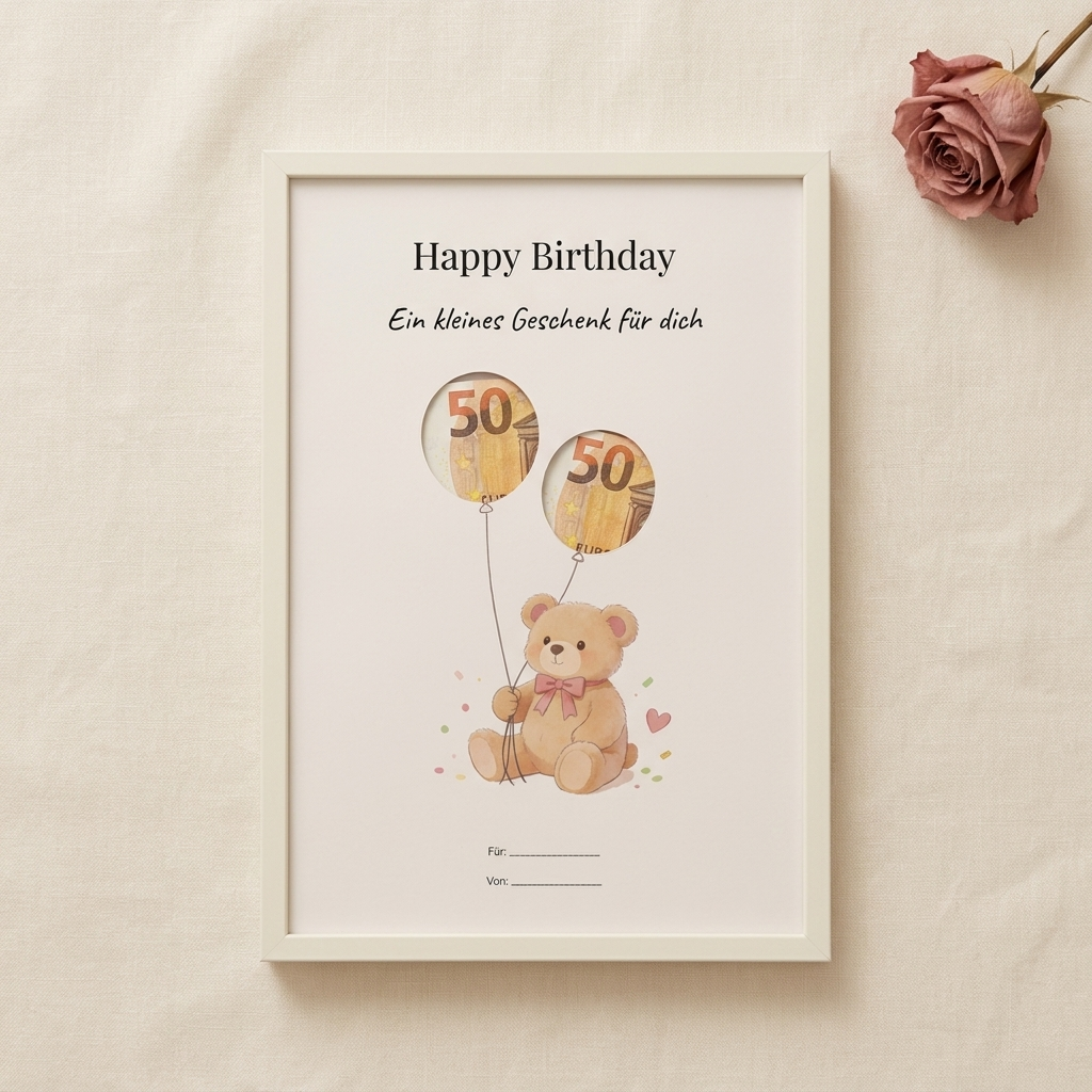 Wunscherfüller-Set Baby & erster Geburtstag — 3er Bundle Teddybär (1, 2 & 3 Ballons)