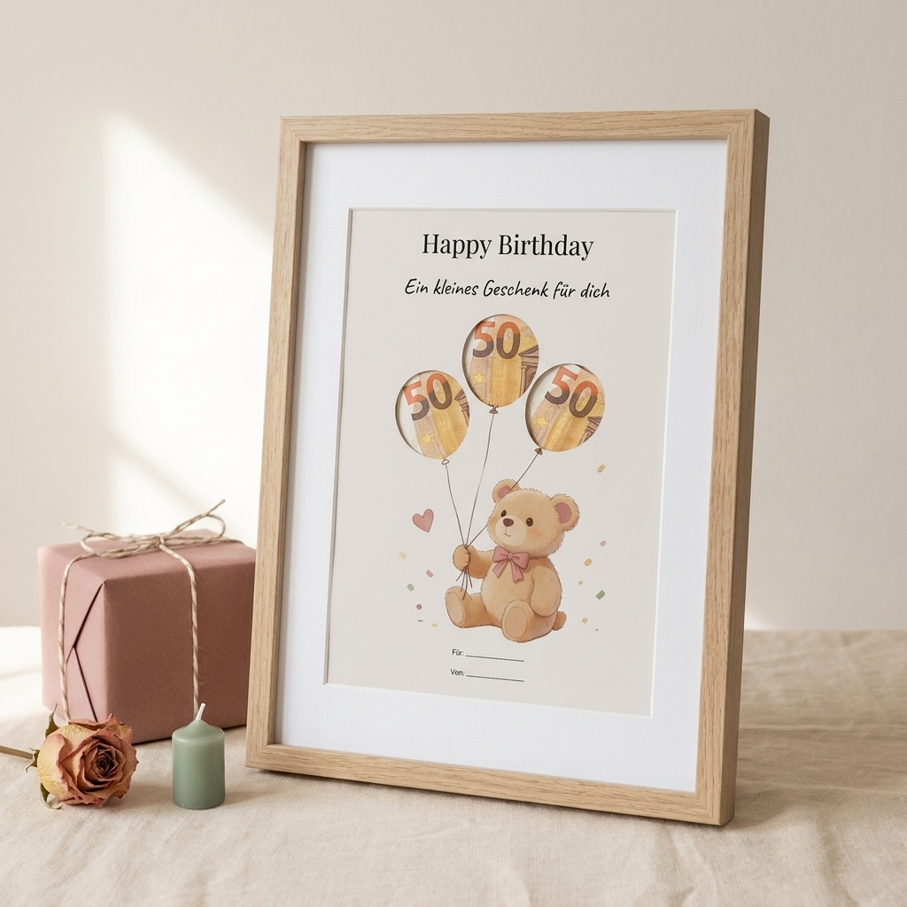 Wunscherfüller-Set Baby & erster Geburtstag — 3er Bundle Teddybär (1, 2 & 3 Ballons)