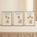 Wunscherfüller-Set Baby & erster Geburtstag — 3er Bundle Teddybär (1, 2 & 3 Ballons)