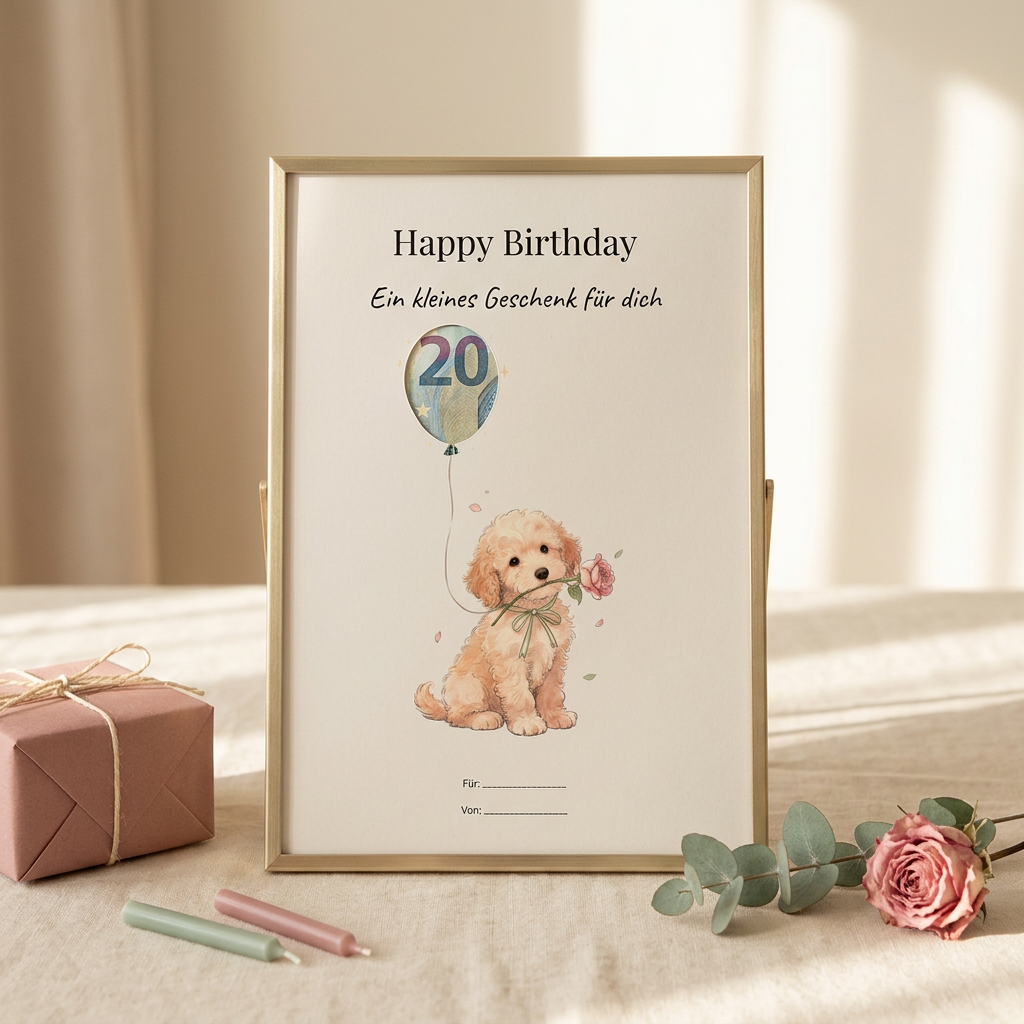 Wunscherfüller-Set Geburtstag · 3er-Bundle (Hund, Katze, Blumen)